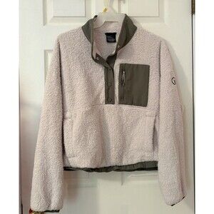 SOLD!!!    Vuori Cozy Sherpa Popover Women's Sherpa Pullover in Dune Size XL